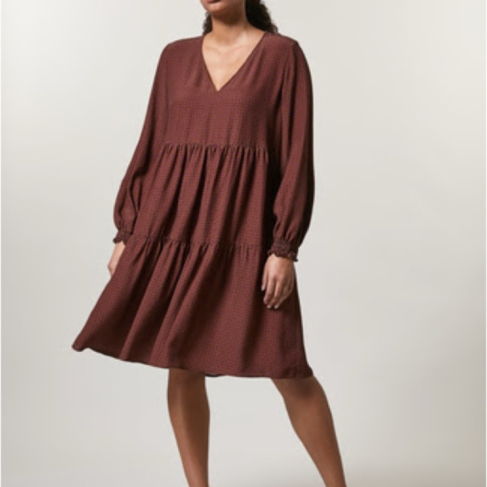 Persona by Marina Rinaldi V-neck tiered dress